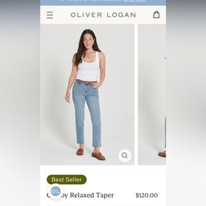 Oliver Logan Crosby Relaxed Taper denim